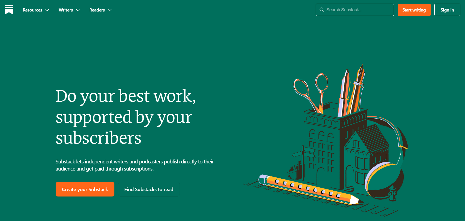 Substack newsletter platform