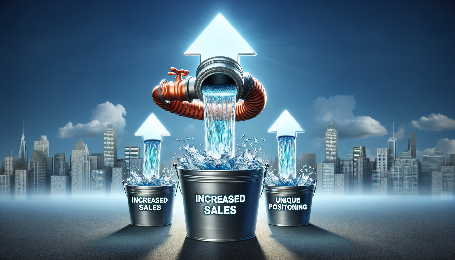 Illustration of exclusive plumbing leads increasing sales and ROI