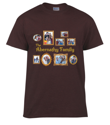 Family Custom Photo Frame Collage Gothic Inspired