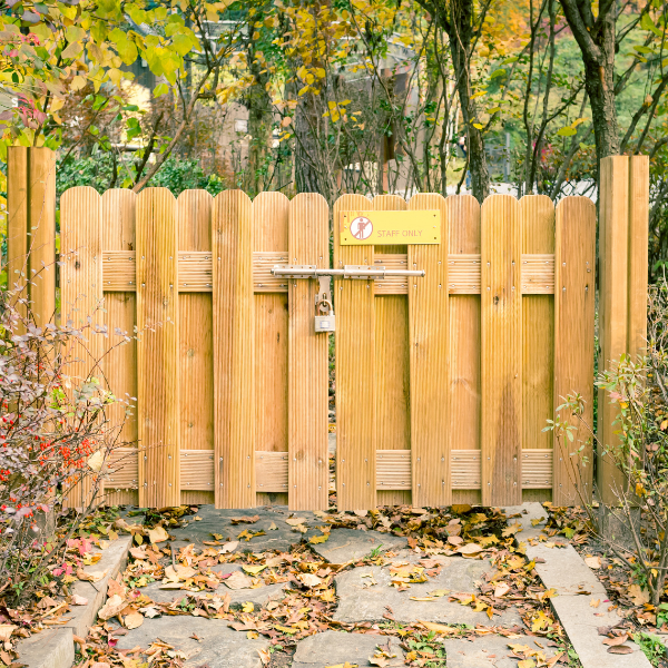 An image showing various wood fencing options.