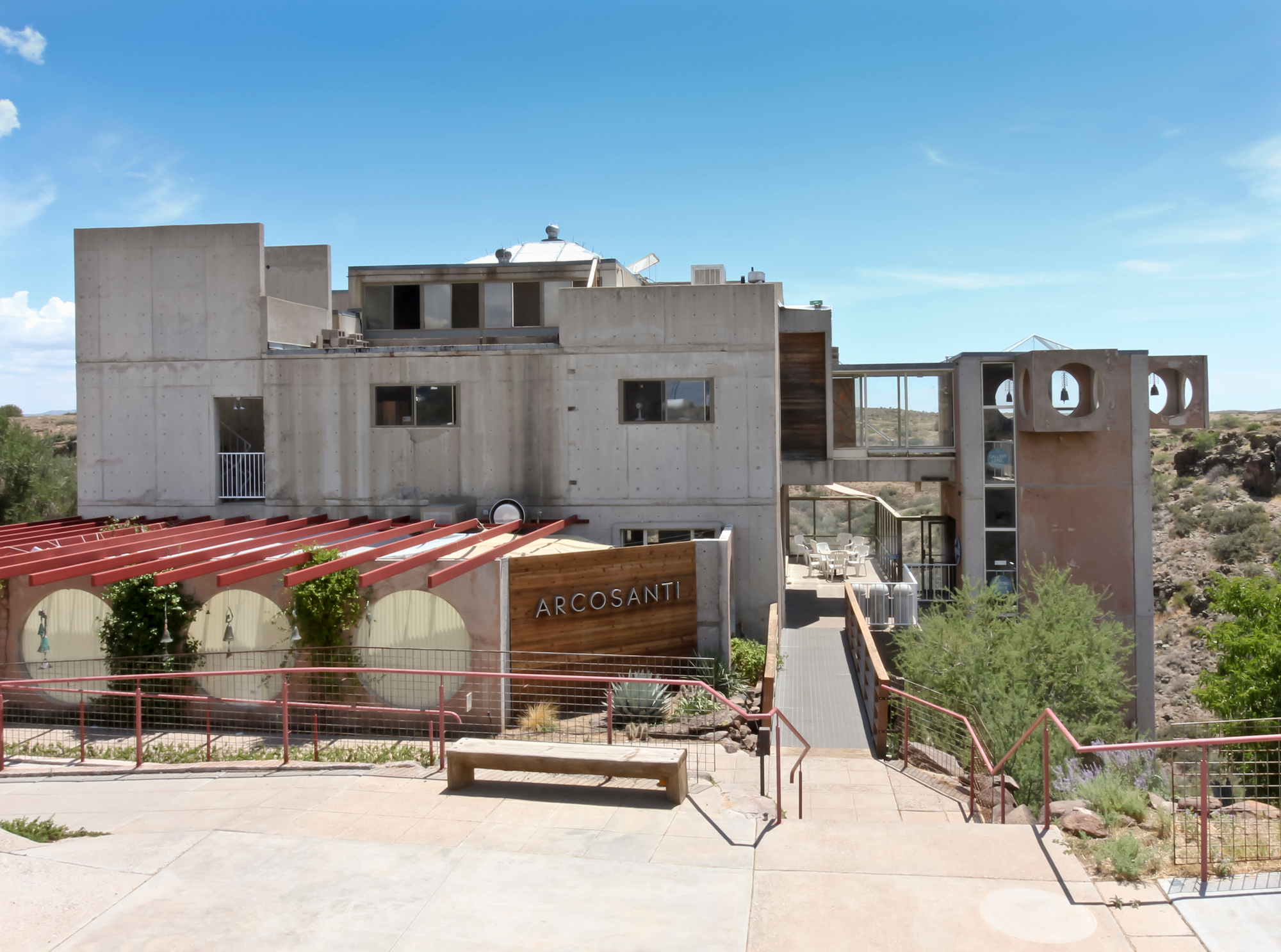 Arcosanti is an architectural project of the nonprofit Cosanti Foundation just north of Scottsdale.