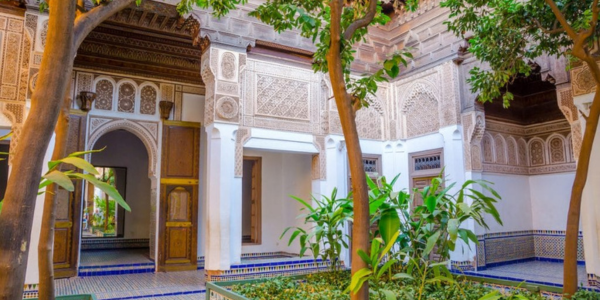 Jardin du Palais de Bahia à Marrakech, l'un des monuments à ne pas manquer.