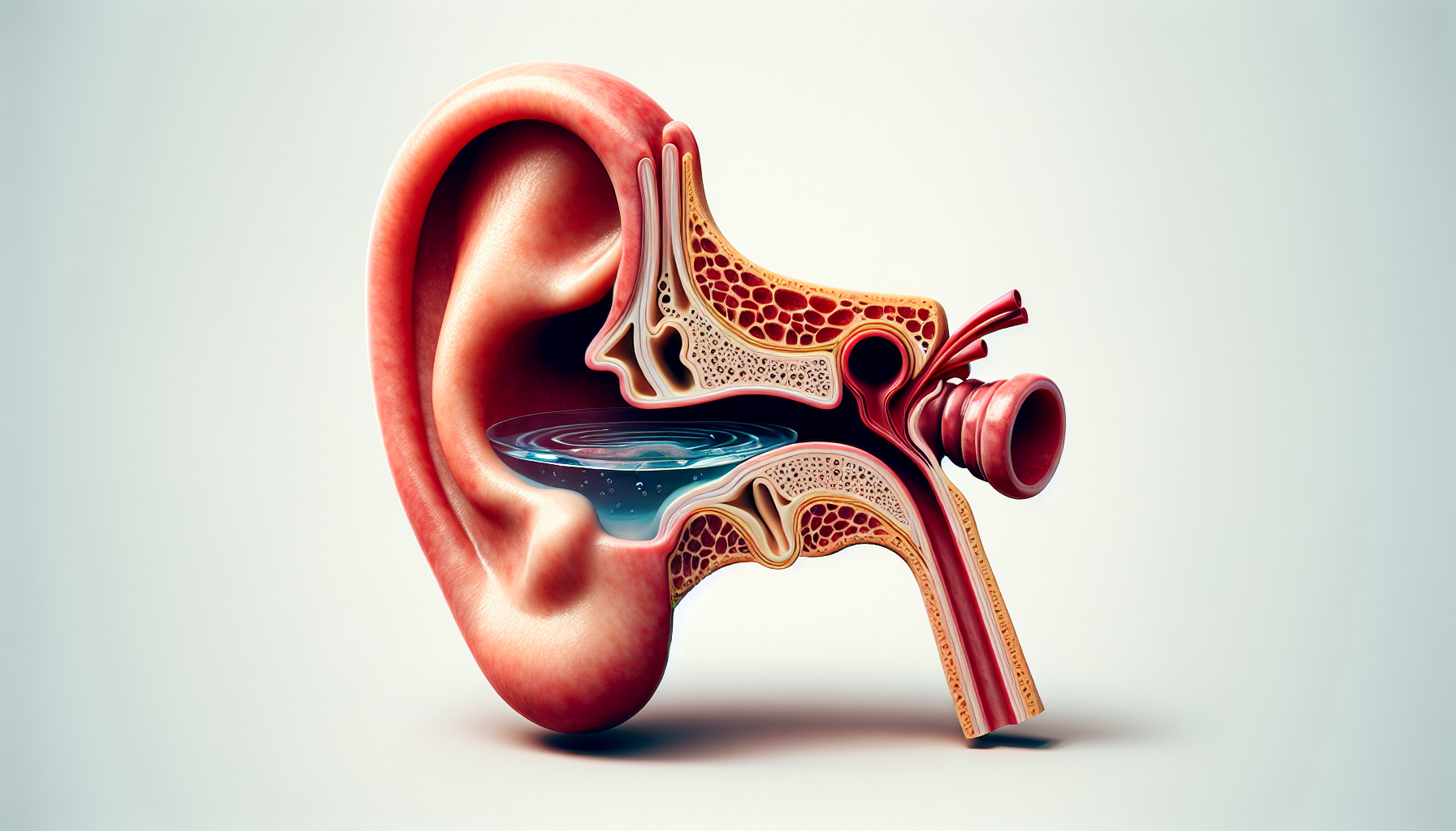 Water trapped in the ear canal