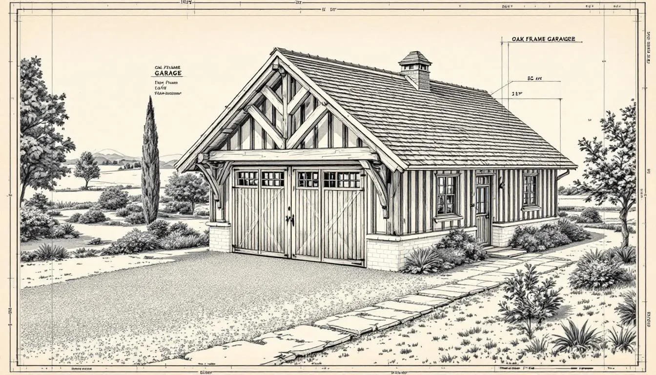 Customer success stories featuring oak framed garages.