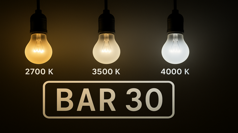 Different color temparture offer different light output