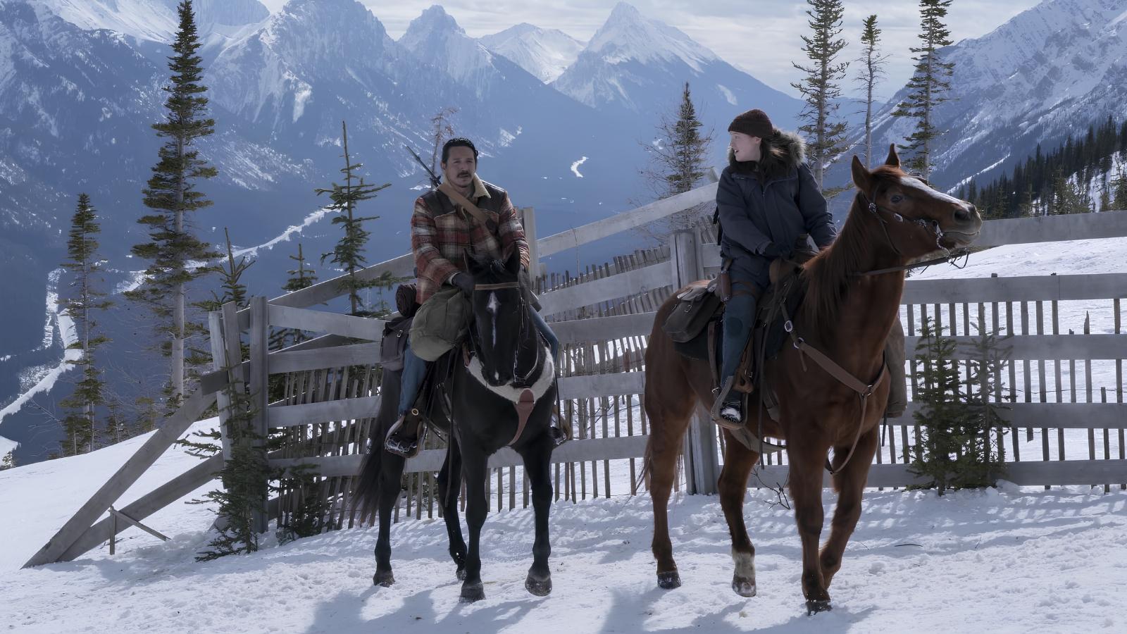 Gabriel Luna and Bella Ramsey in The Last of Us Season 2