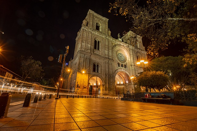 Cathedral of cuenca, night, basin night