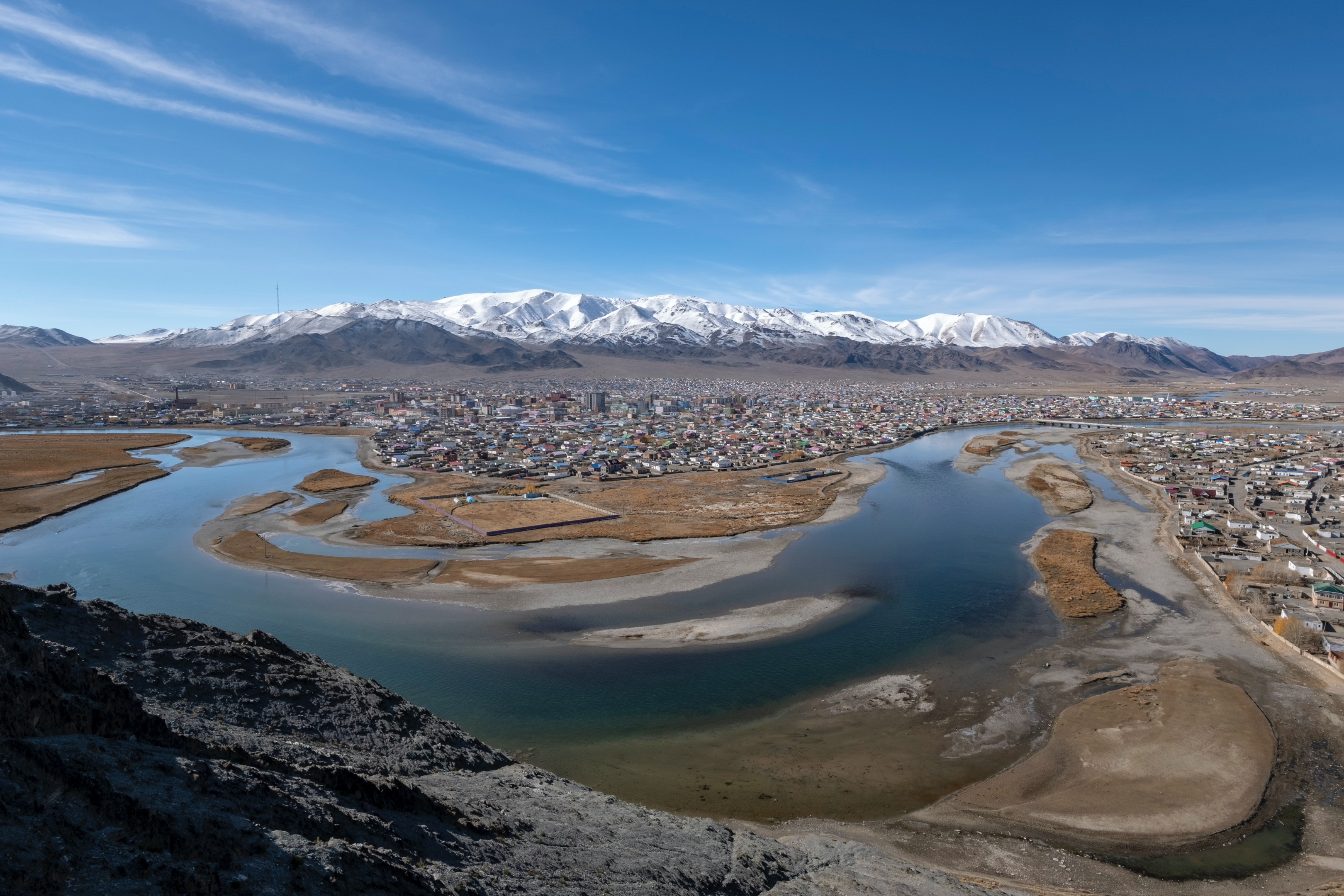 A view of Bayan-Ulgii province in western Mongolia