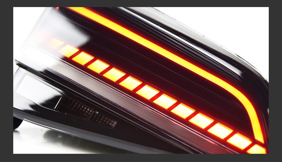 A volkswagen golf with LED taillights having good press release and throttle response