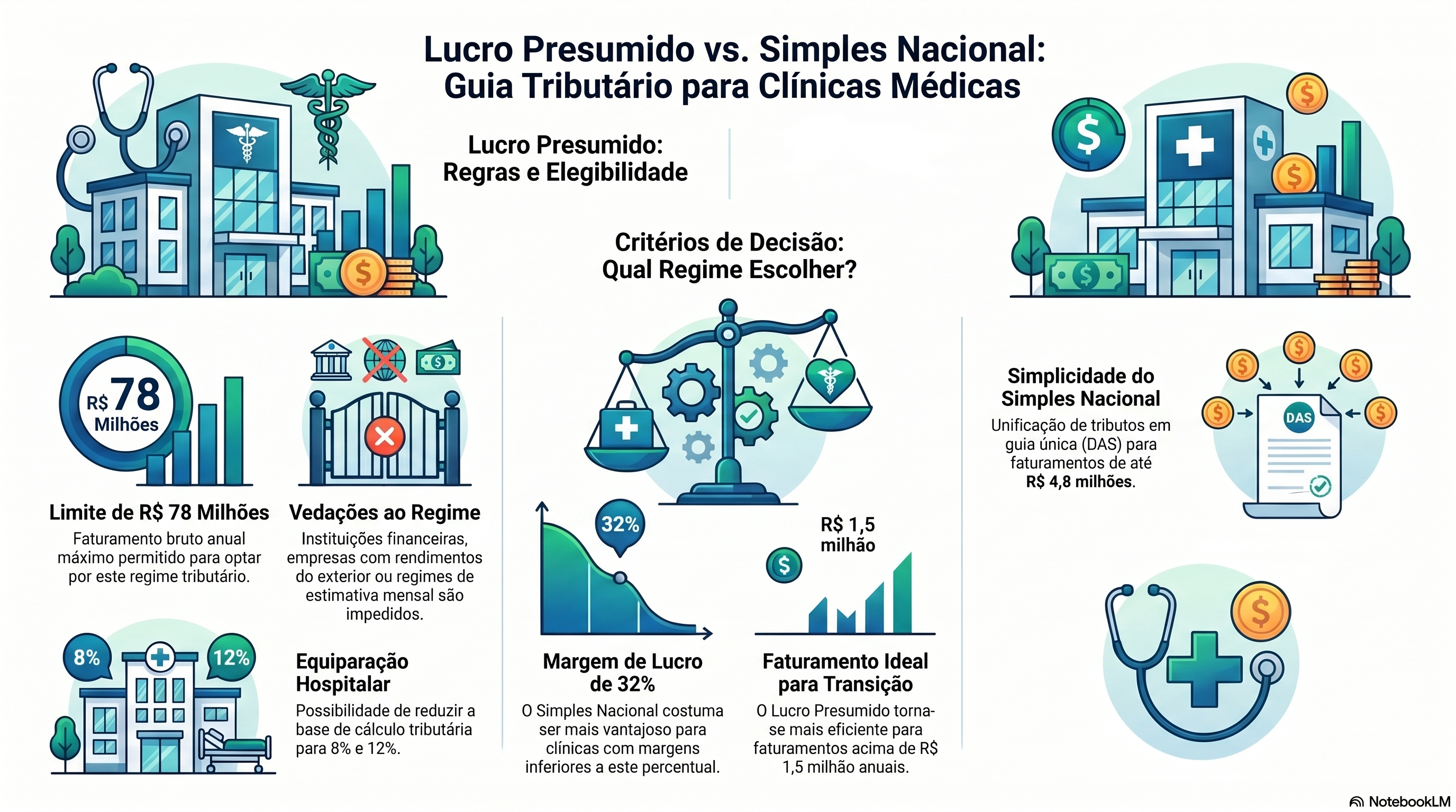 Quem pode optar pelo lucro presumido e quais cl&iacute;nicas est&atilde;o impedidas?