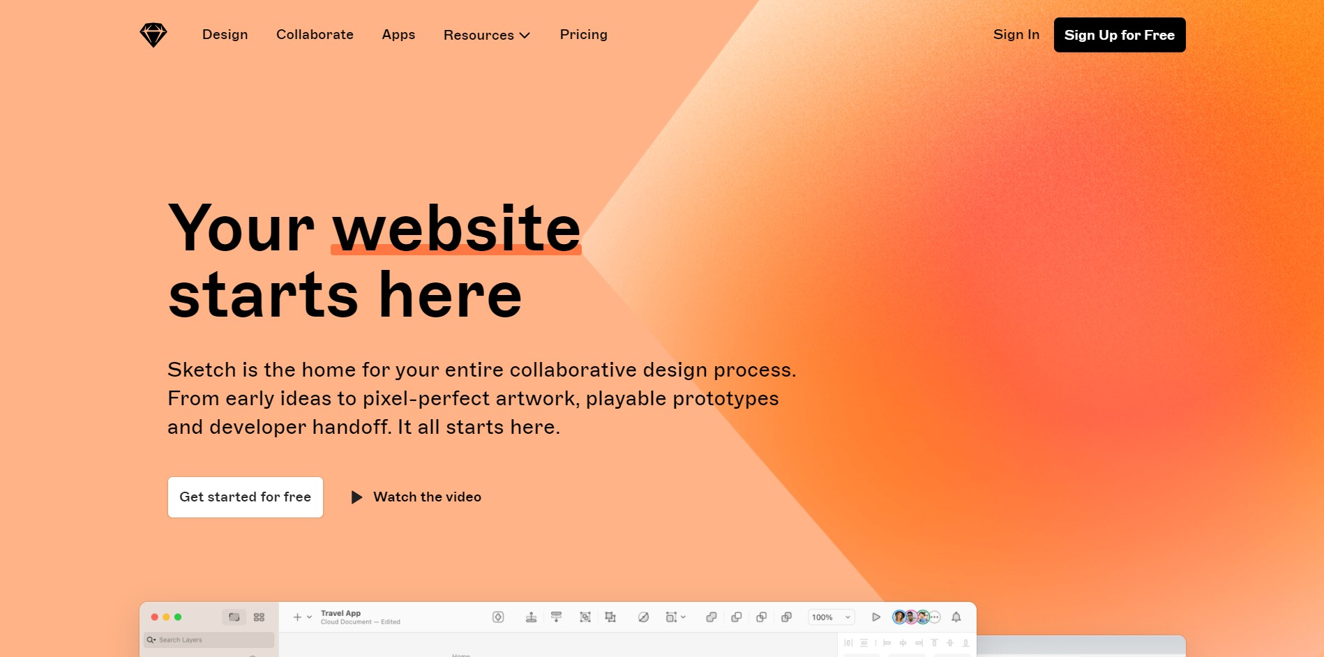 Sketch home page