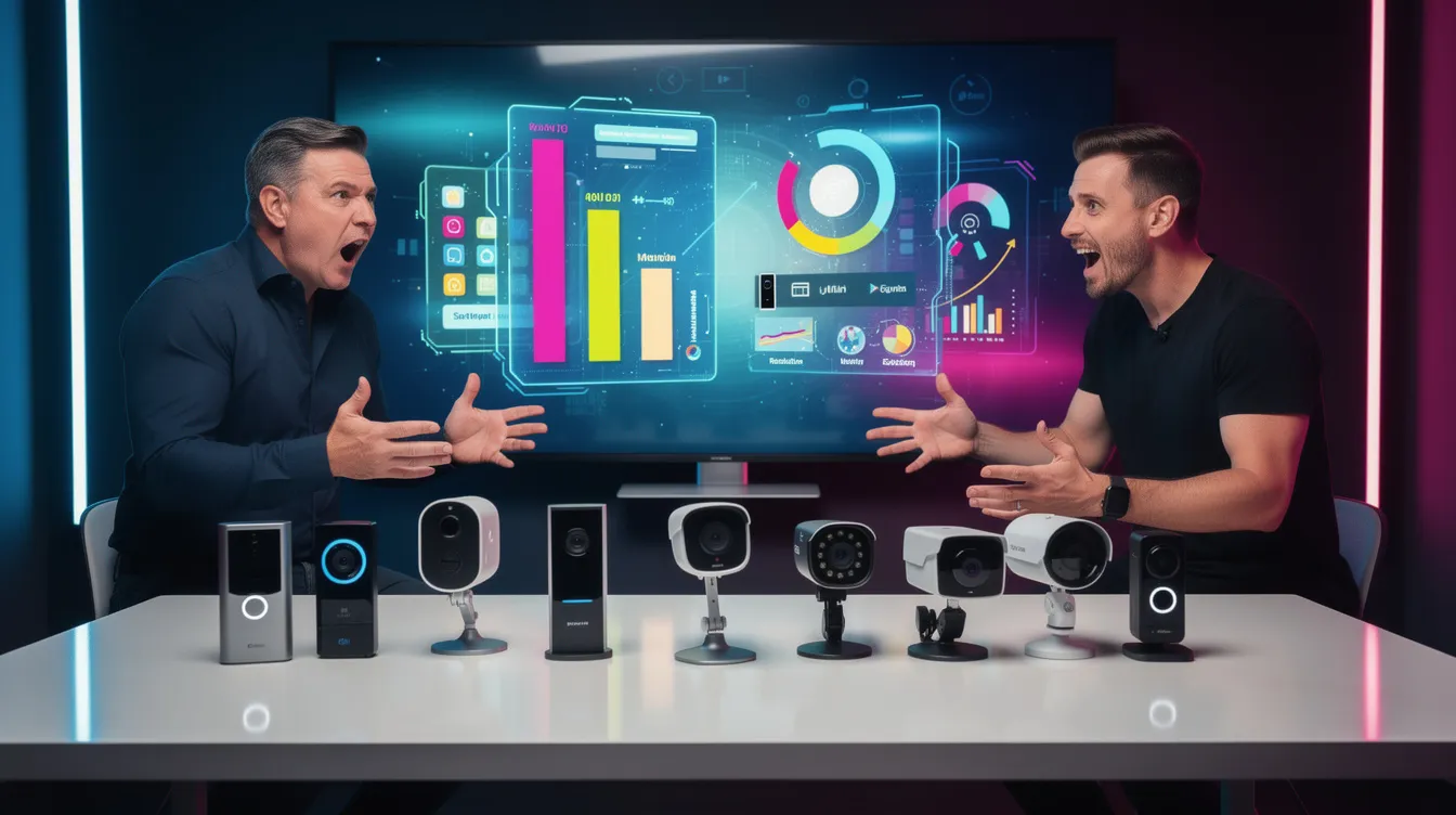 A collection of top recommended video doorbells and outdoor security cameras for home security.