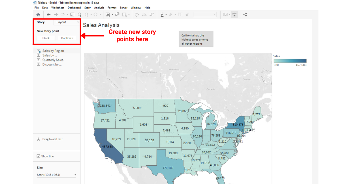 Creating a new story point