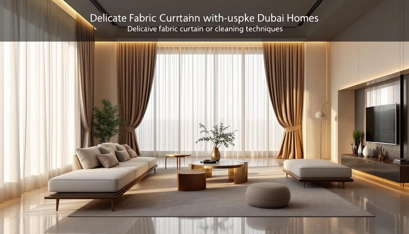 Specialized techniques for delicate fabric curtain cleaning.