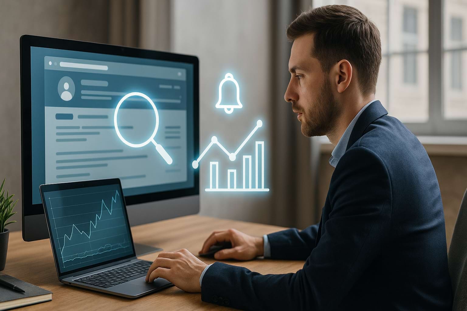 Online reputation assessment and monitoring systems used to identify current perception and detect emerging reputation risks.