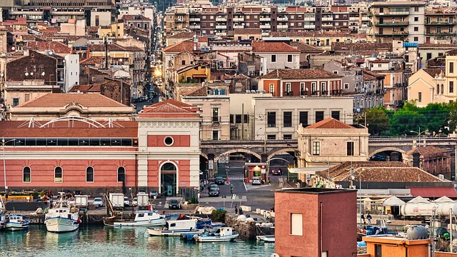 catania, city, marina