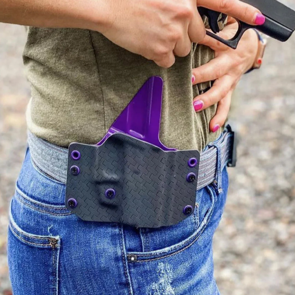 Image of an OWB Gemini holster for Glock 34.