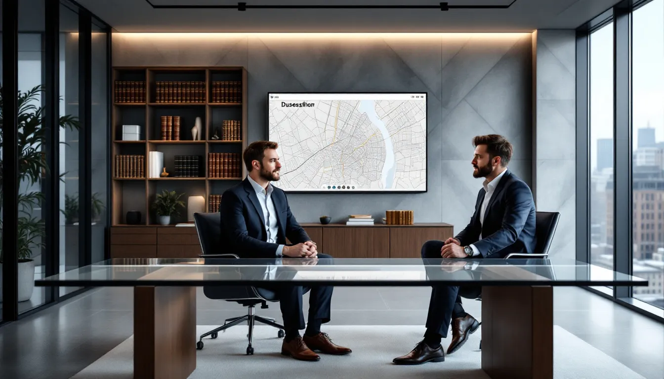 Fachanwalt für Erbrecht Paul in Düsseldorf, der in einem Büro arbeitet.