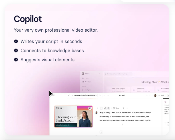Synthesia Copilot Feature