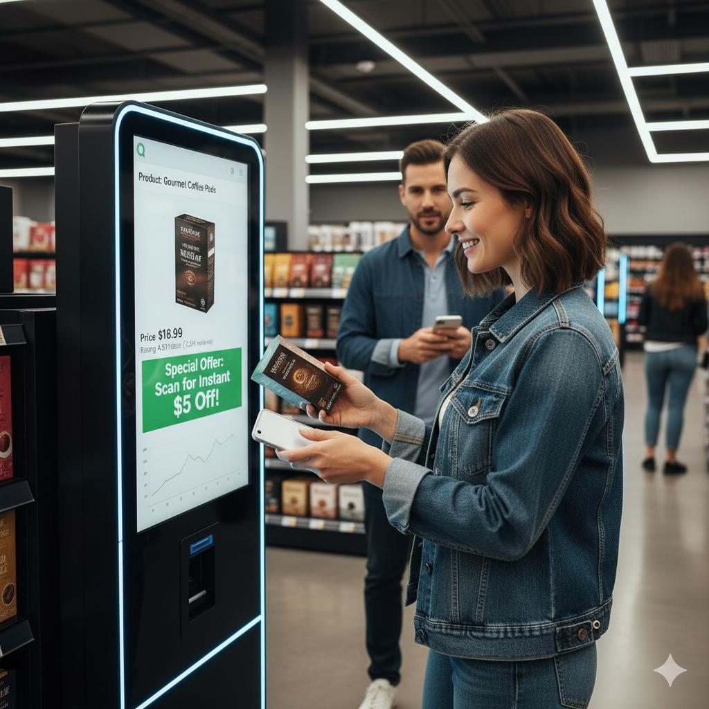How to Use Interactive Retail Kiosks? 6 barcode qr code scanners