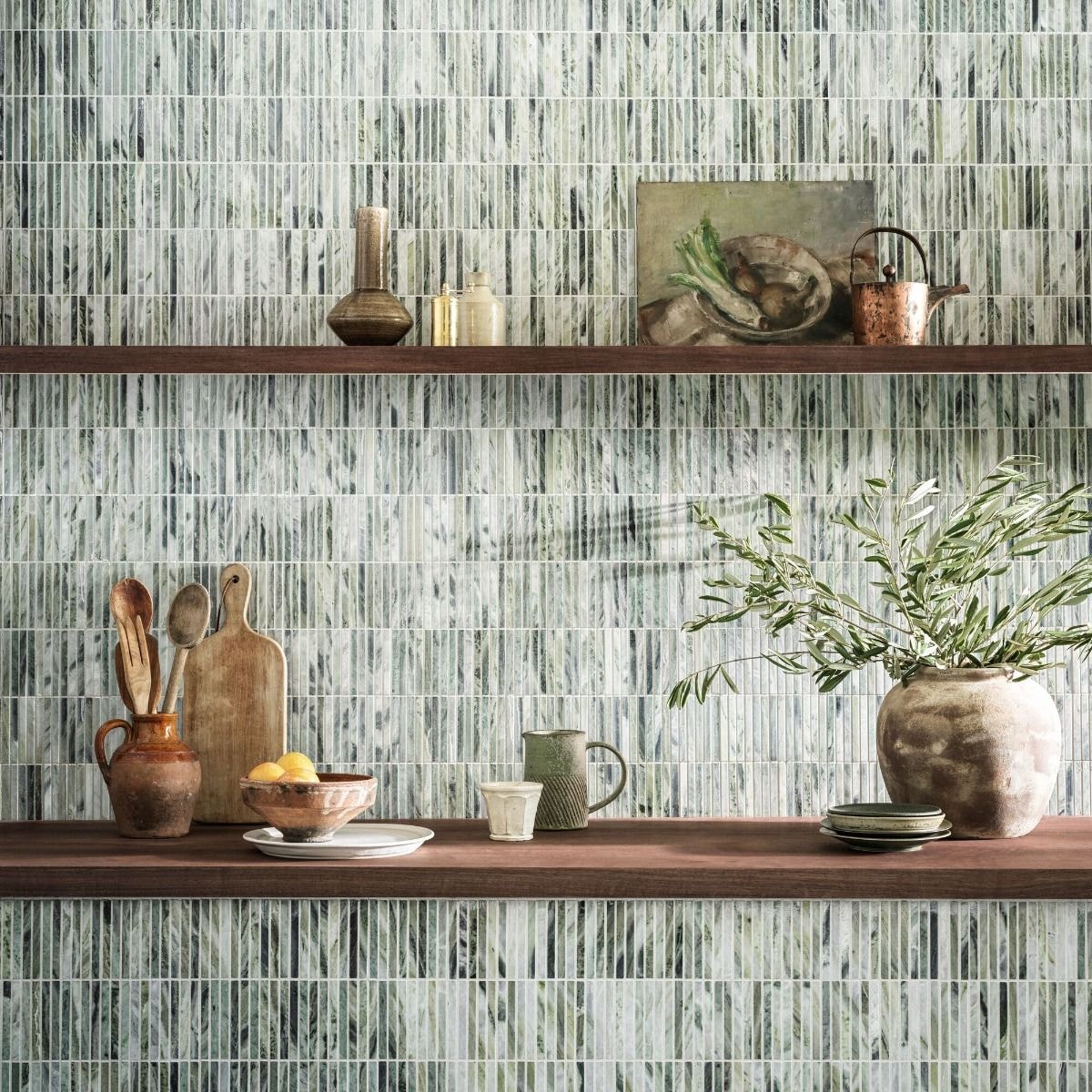 Seaspray Green Stacked Mosaic