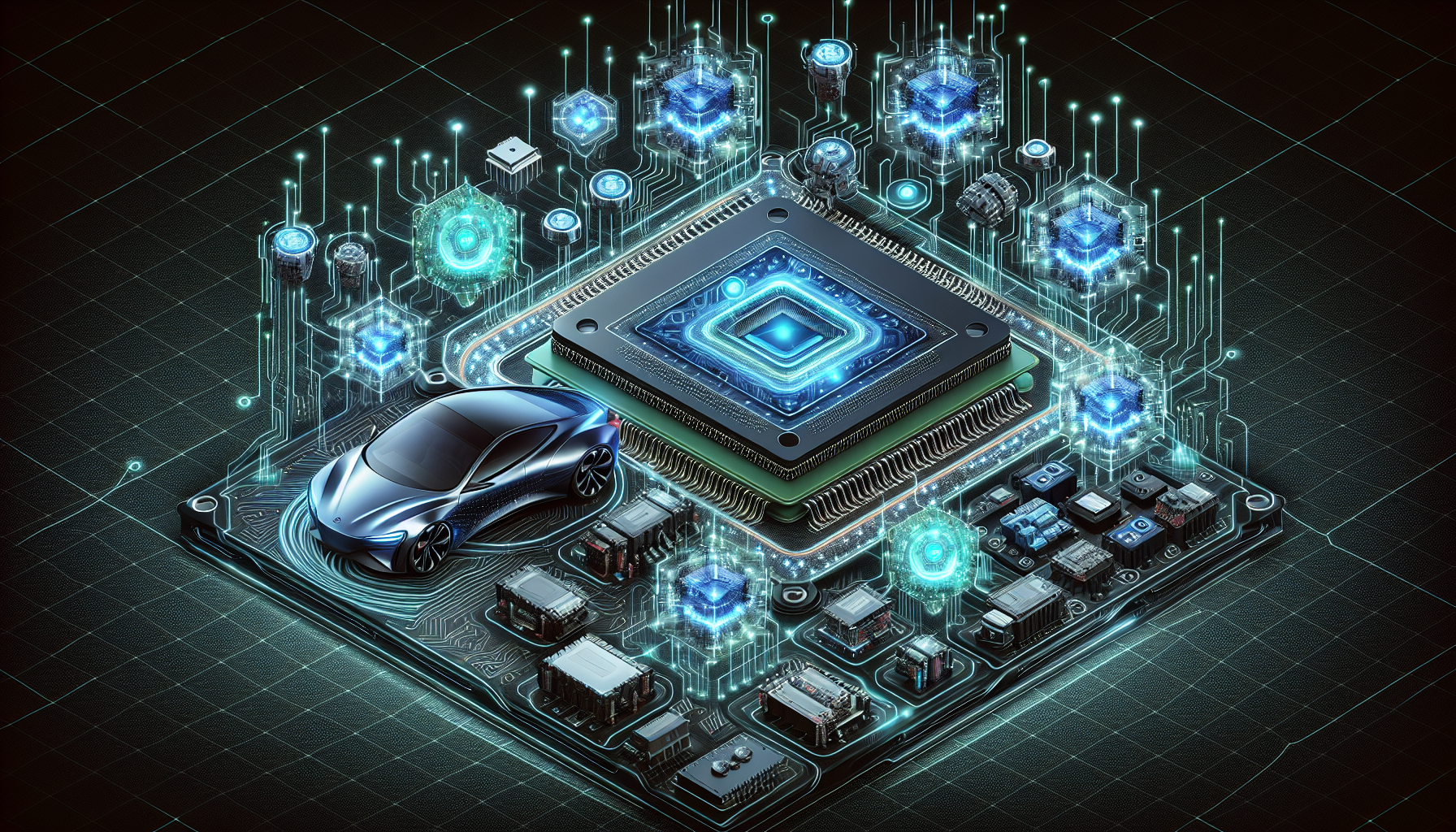 Illustration of automotive processor in an advanced driver assistance system