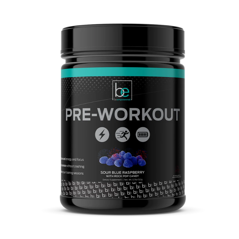Image of LIV Body's Pre-Workout - Sour Blue Raspberry With Pop Rocks.