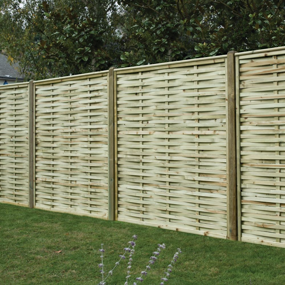 Woven Wood Fence
