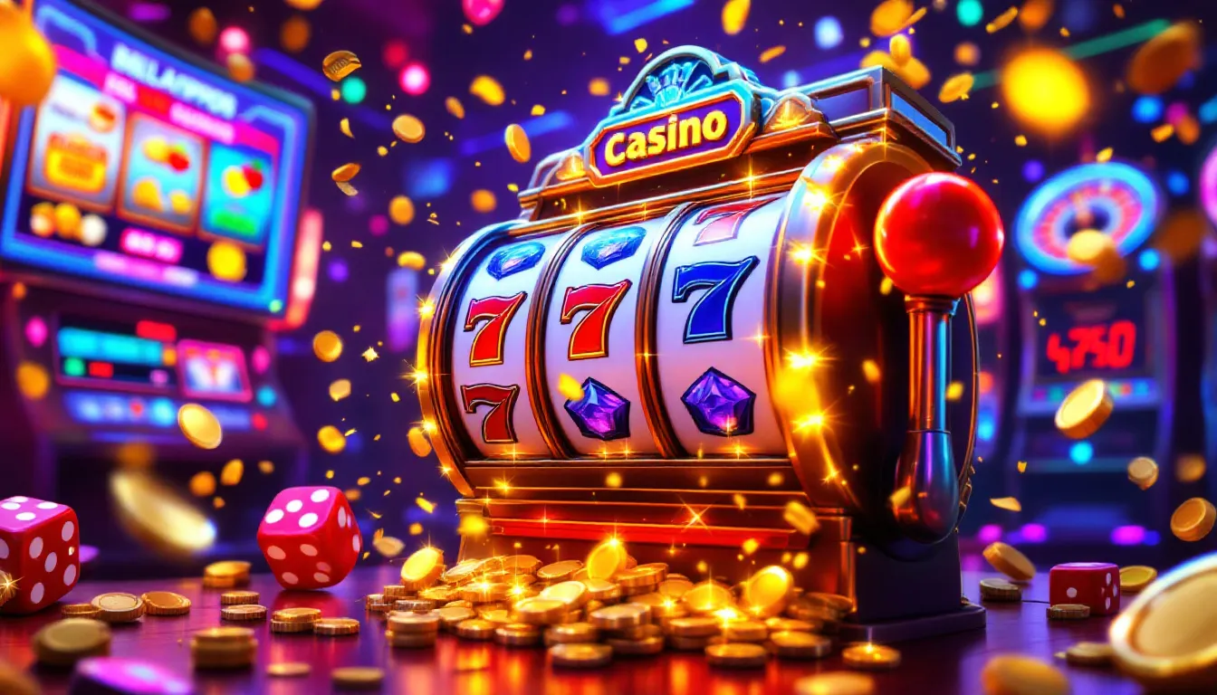 An illustration showing the mechanics and features of online slots.