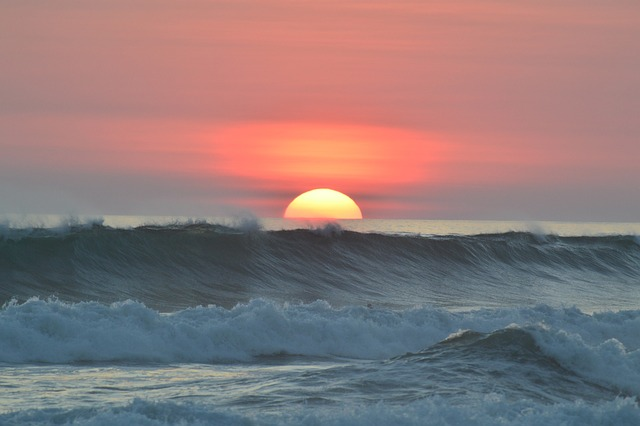 sunset, nature, ocean