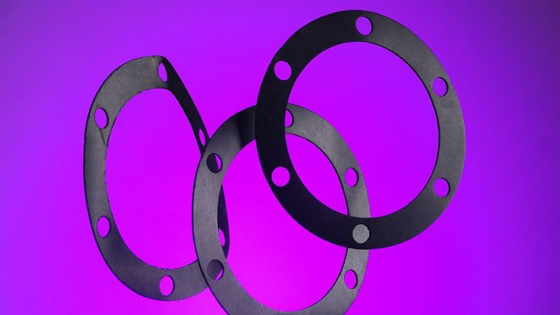 Three rubber gaskets