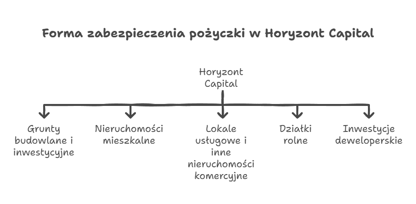 Co może być zabezpieczeniem dla pożyczki pozabankowej w Horyzont Capital?