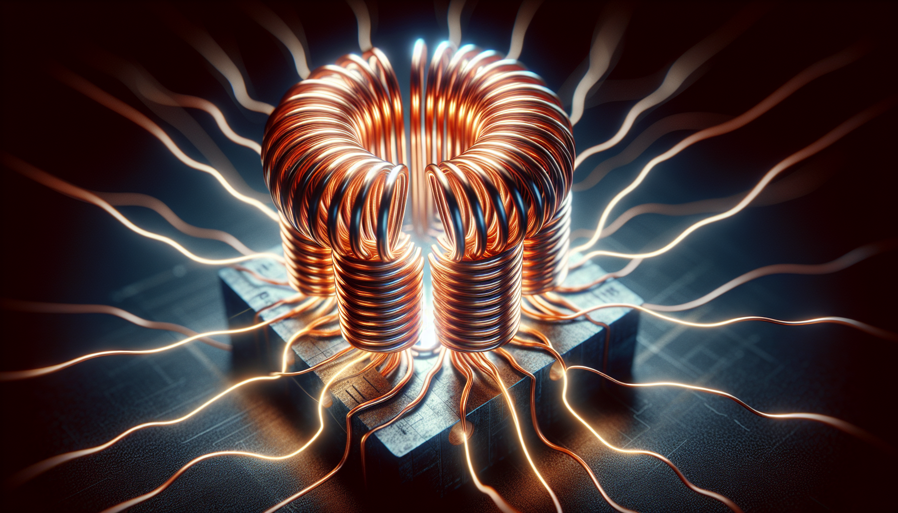 Illustration of inductor coil