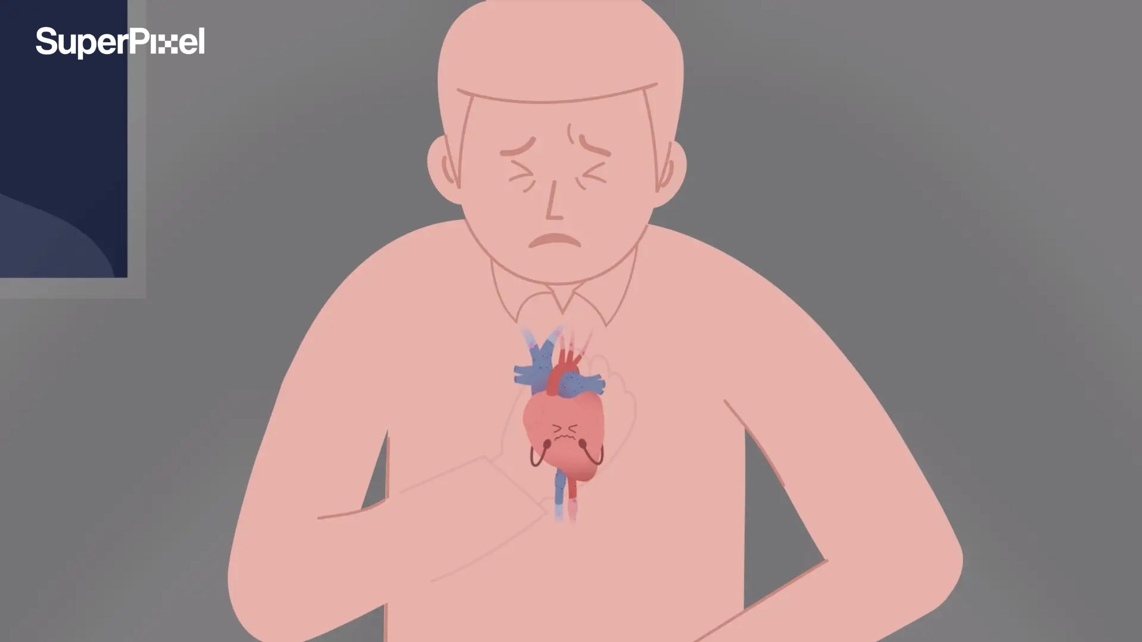 Novartis 2D Animated Heart Failure Explainer Video by SuperPixel