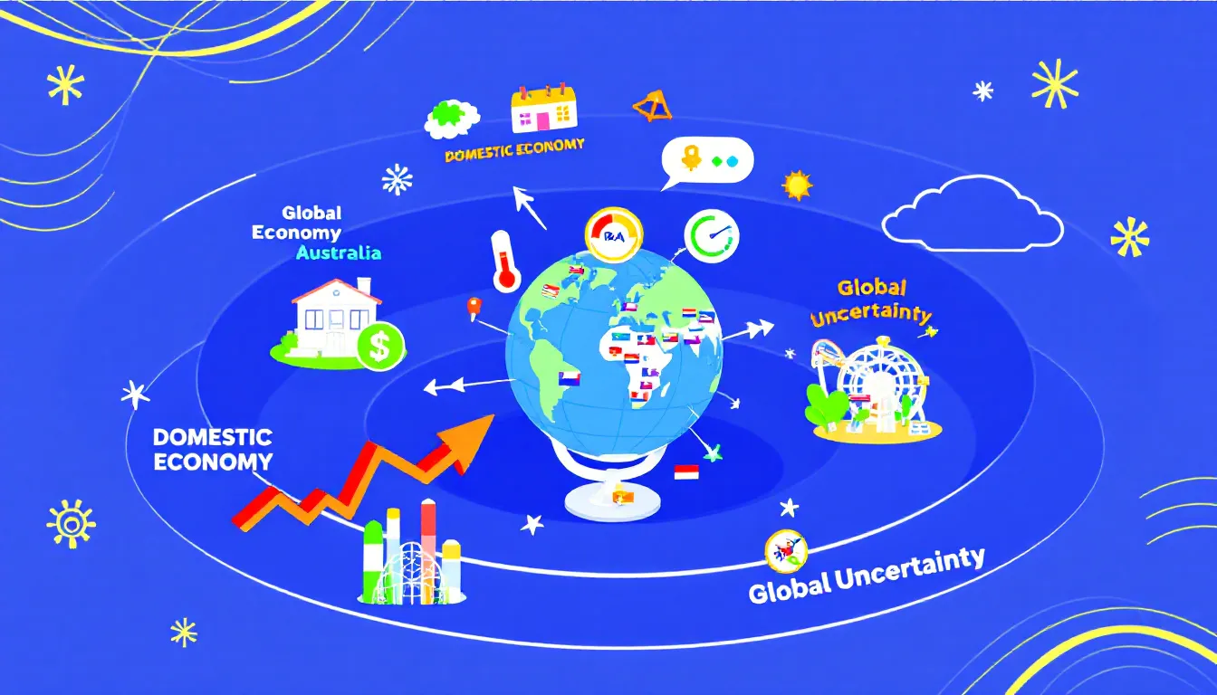 A visual representation of global financial conditions affecting the RBA cash rate.