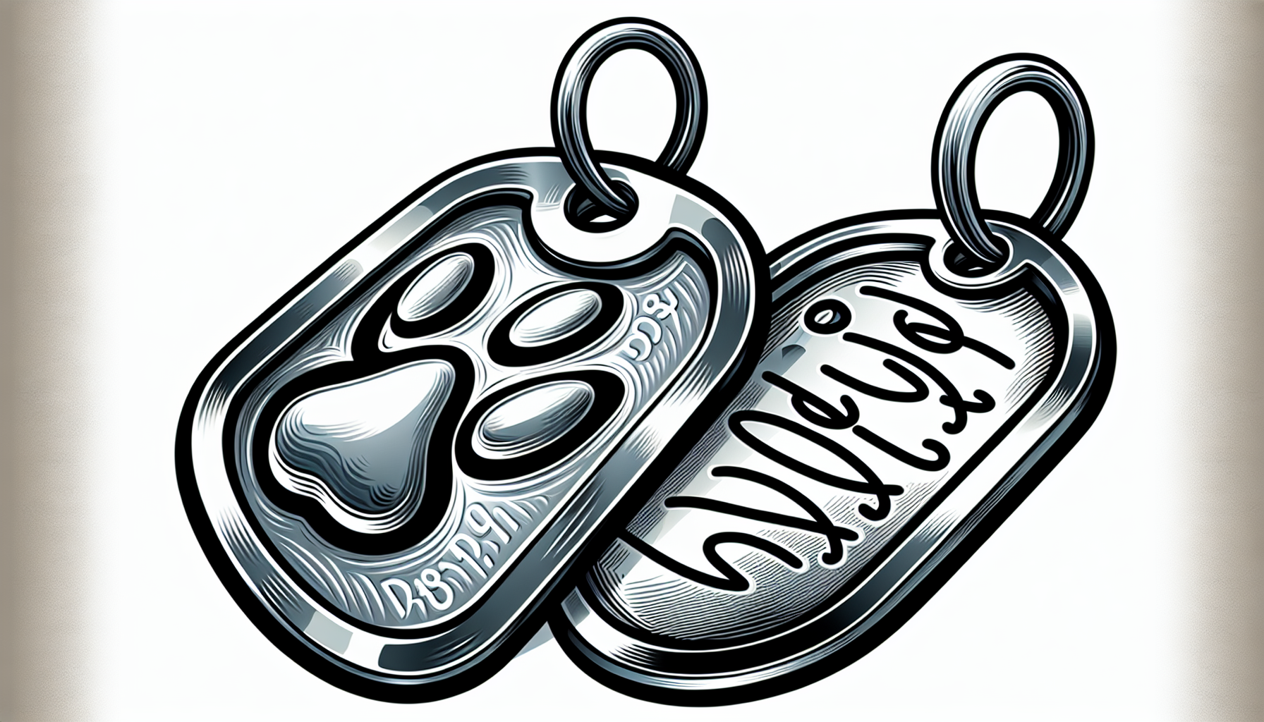 Two-Sided Dog ID Tag