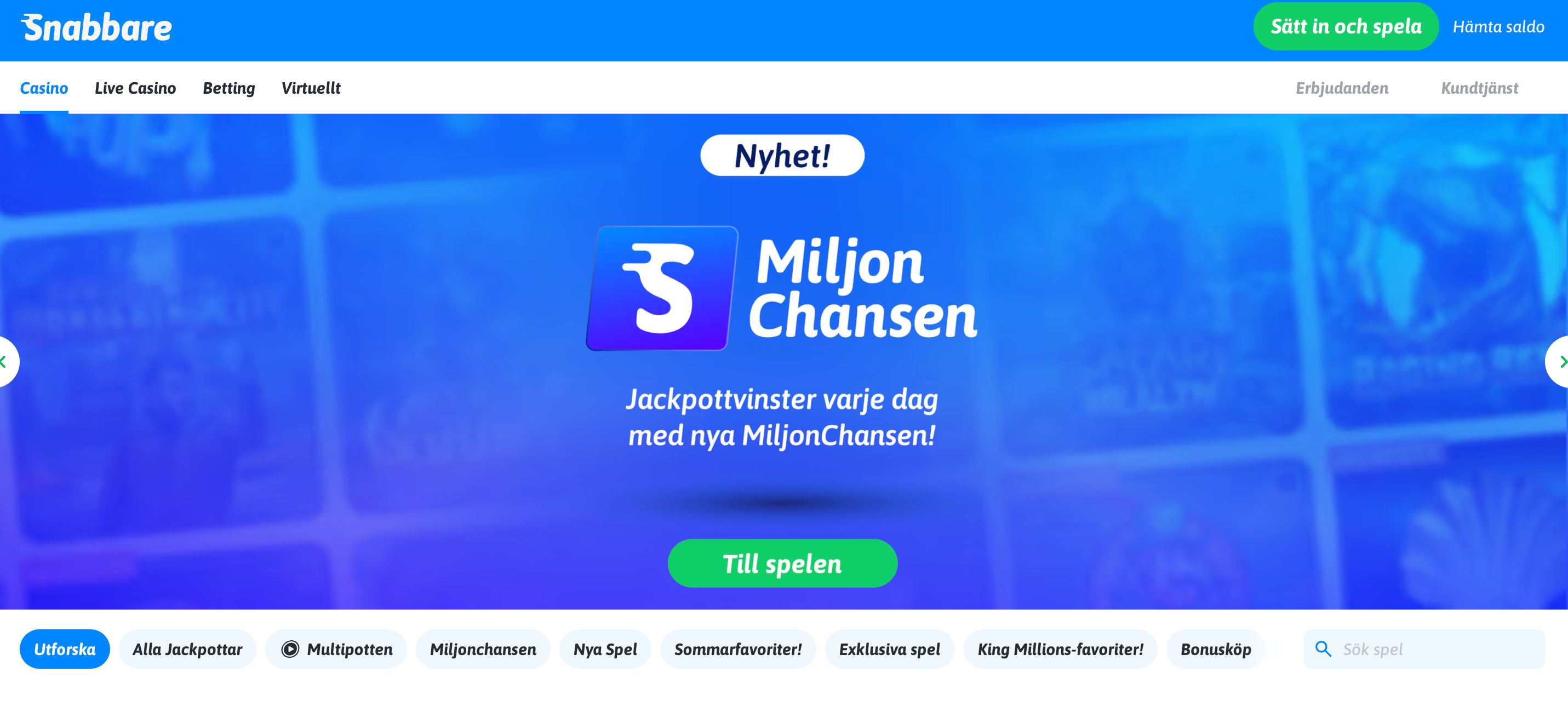 Snabbare Casino