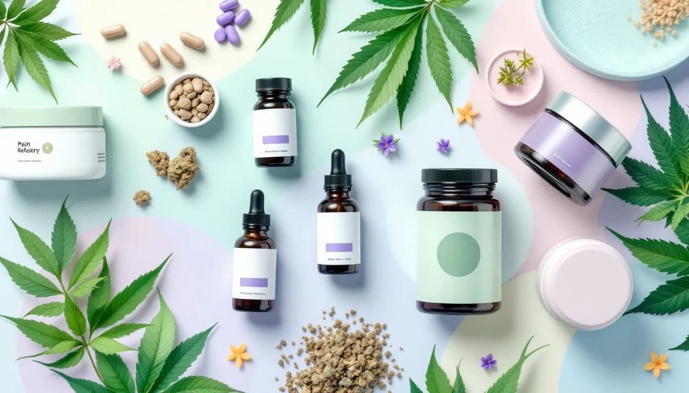 An assortment of different forms of medical cannabis products preferred by patients.
