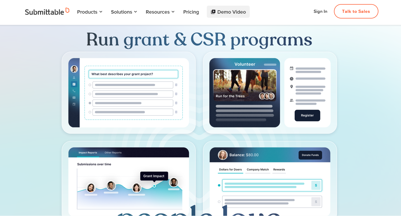 Submittable's homepage
