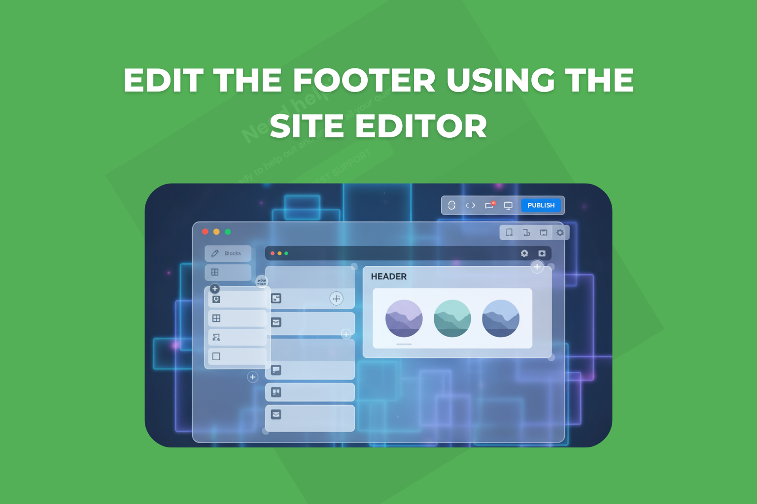 Edit the Footer Using the Site Editor