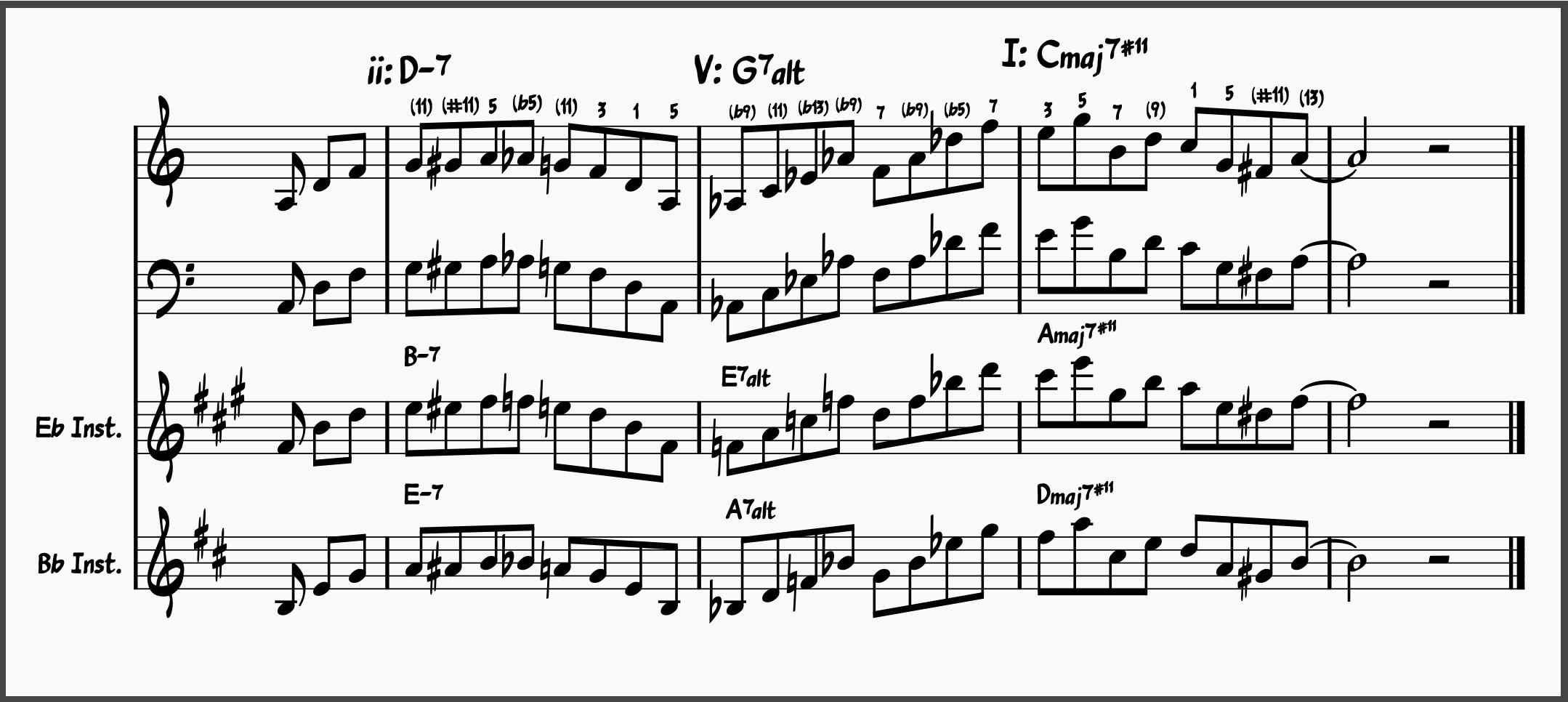 16. Long ii-V-I Jazz Lick