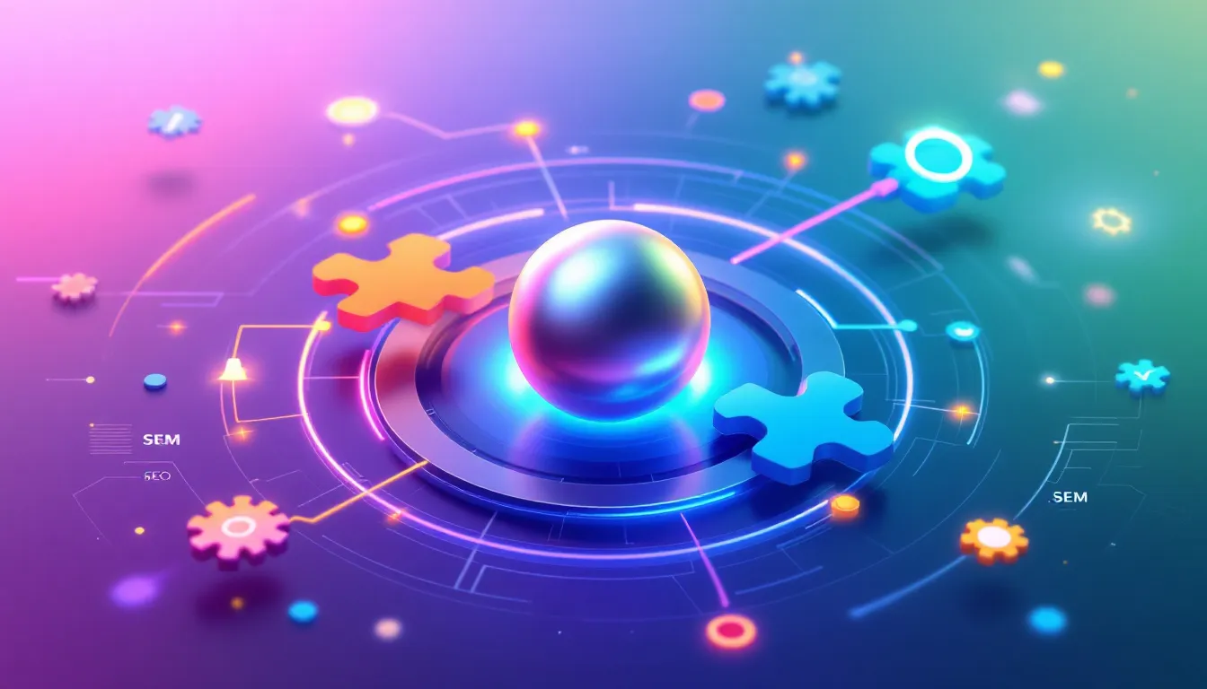 A visual representation of the synergy between SEO and SEM strategies, highlighting their combined effectiveness.
