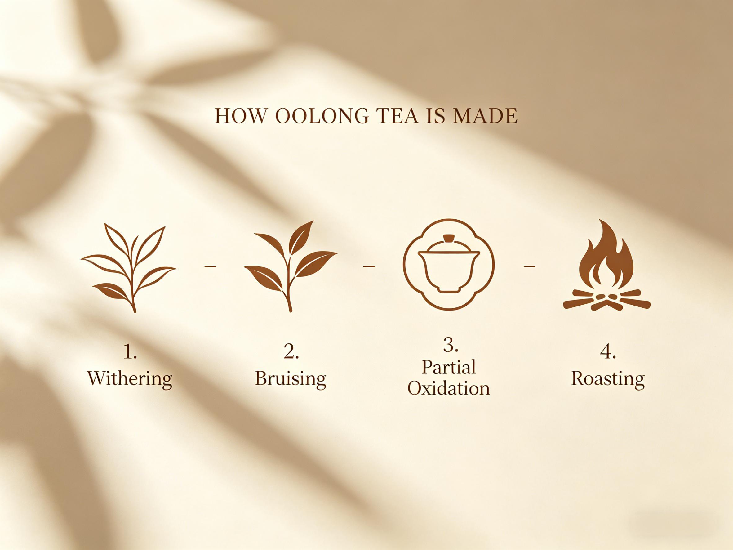 Oolong Tea Processing Steps