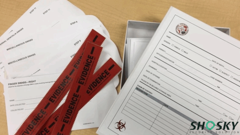 Election materials with red security tape enable advanced chain-of-custody verification