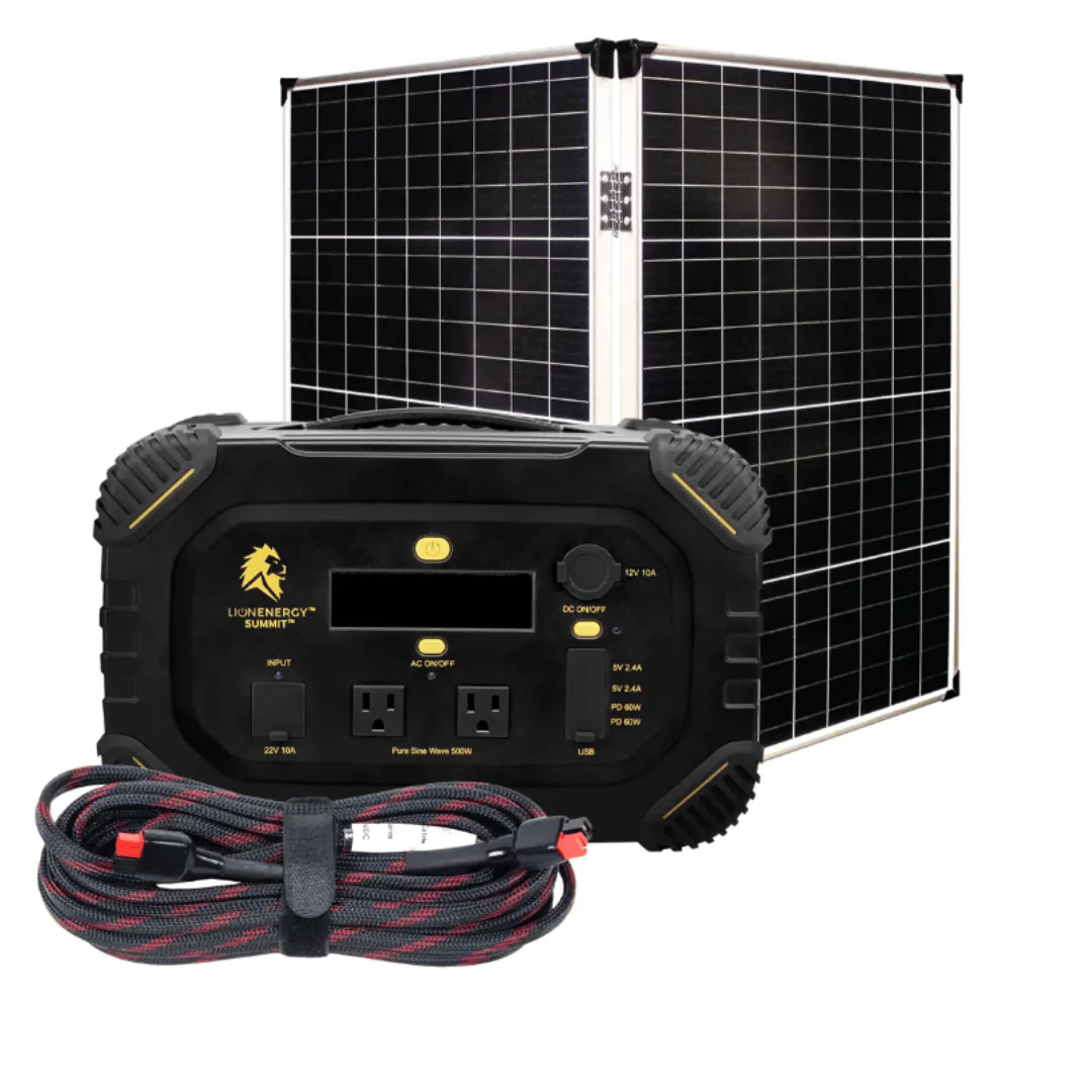 Lion Energy Lion Summit with 100W Solar Panel