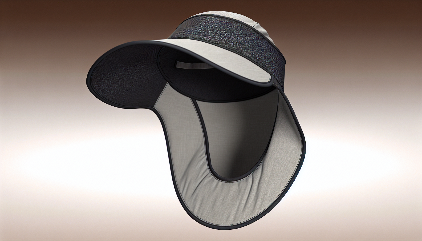 Sun visor hat with extended neck protection
