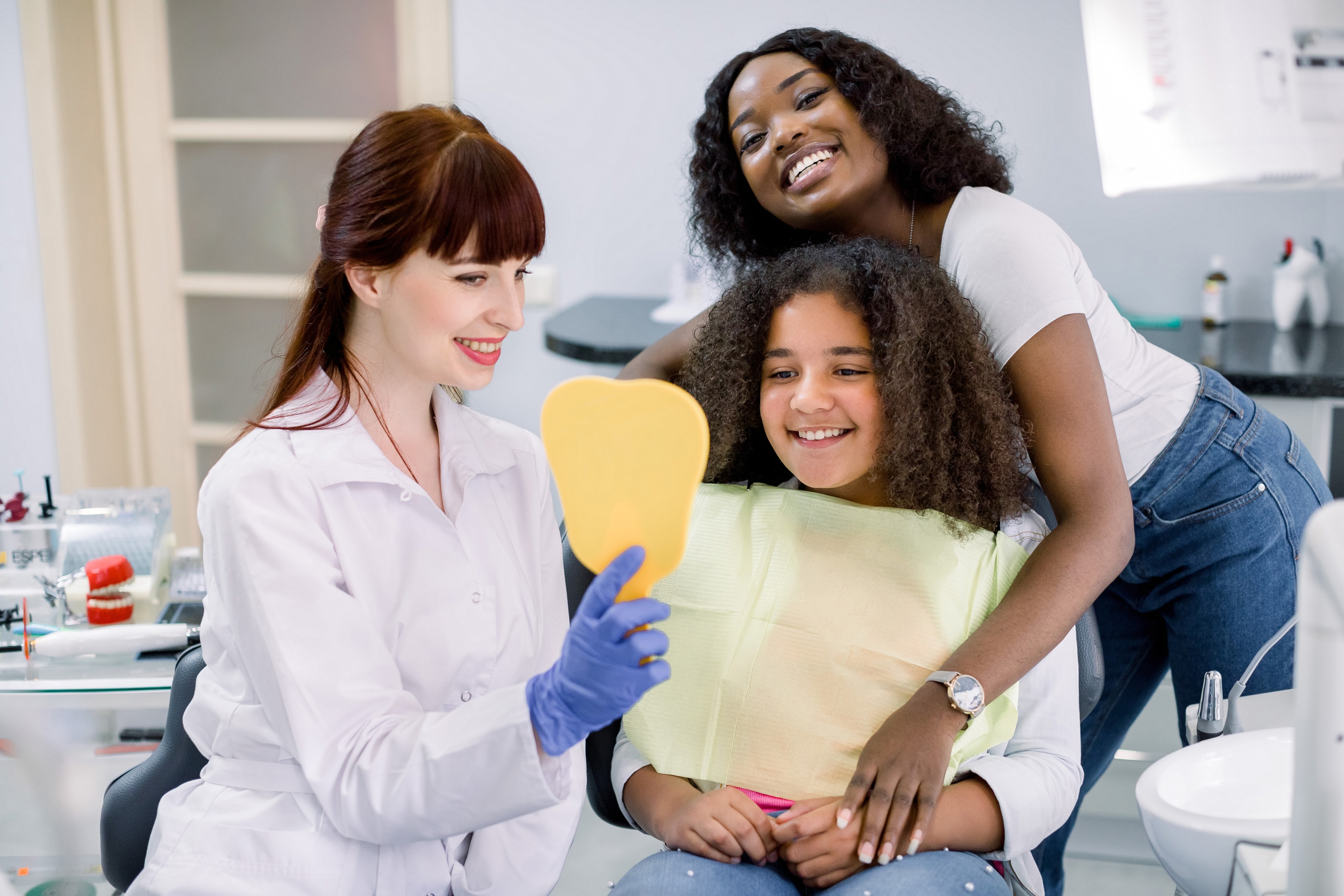 Young woman and a oral and maxillofacial surgeon