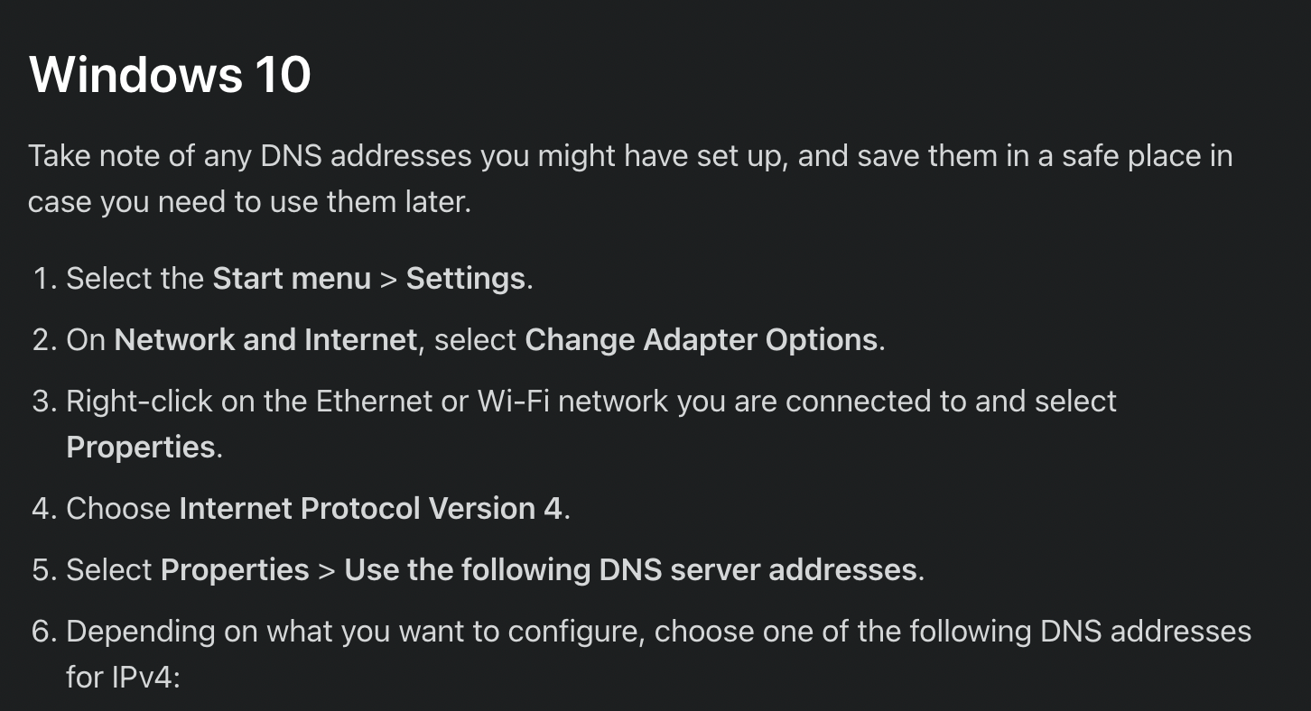 enable private dns | network settings 