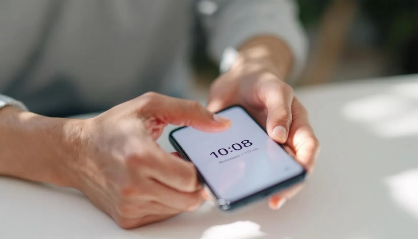 The image depicts a person