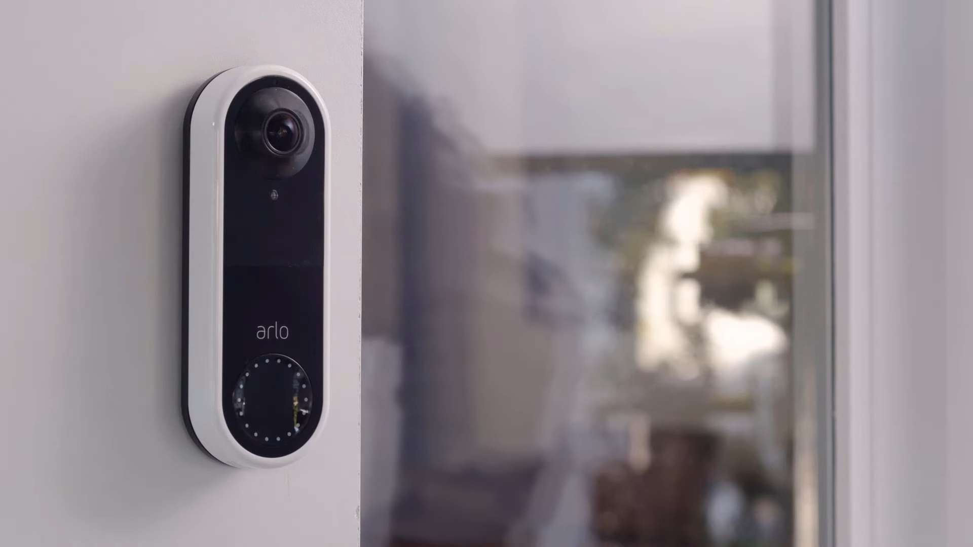 The light on the front of the Doorbell will turn solid white.